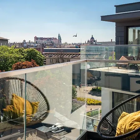 Inpoint - Unique With 2 Balconies With Wawel Castle And Views