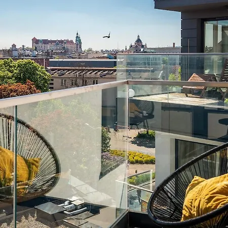 Inpoint - Unique With 2 Balconies With Wawel Castle And Views Krakow