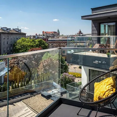 Inpoint - Unique With 2 Balconies With Wawel Castle And Views